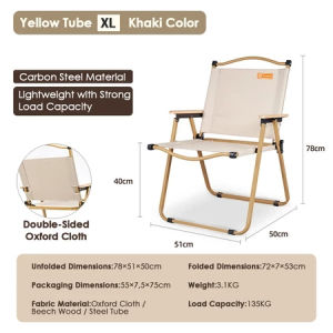 FlashFish Foldable Outdoor Camping Table & 2-8 People Kermit storage bag Lightweight Portable Picnic