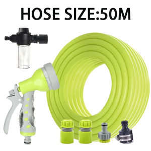 10m/15m/20m/25m/30m/35m/50mGarden Hose Heavy Duty High Pressure Hose Nozzle Multi Functional Jet