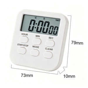 Allieuka Digital Kitchen Timer Portable LCD Display Large Countdown Timer for Cooking Study Time Management