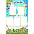 Tranh góc mầm non: Bảng tuyên truyền Phụ huynh cần biết TTR-011. 