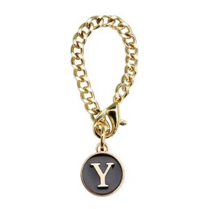 SUN ME Initial Name Letter Charm for Cup Personalized White/Black Water Cup Handle Chain Creative Hanging Identification Letter Charm Cups