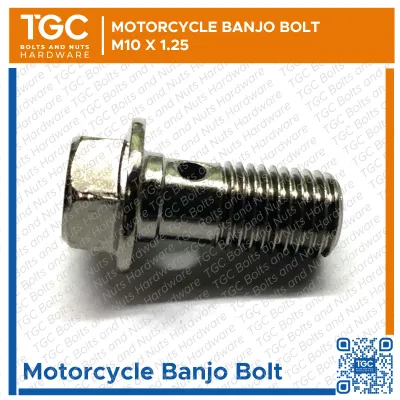 TGC Banjo Bolt M10 x 1.25P x 22mm Suzuki Yamaha Honda with Copper Washer ( TGC - Motorcycle )