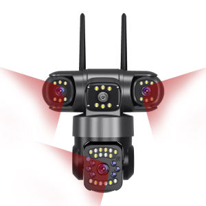 V380 PRO Cctv Camera 6MP 3 Lens 3 Screens Outdoor Waterproof IP66 Connect Cellphone CCTV With Audio And Speaker Wireless Wifi Connect 360 Home IP Security Cameras HD 1080P Night Vision With Alarm Sensor Smart Camera CCTV With Voice