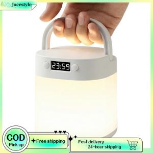[Jocestyle Outdoor Mall] Touch Bedside Desk Lamp with Clock Touch Cordless Table Lamp Rechargeable for Toddler Kids Adults Bedroom Living Room