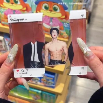 Zhang Linghe Wang Hedi Bailu Song YuQi Zhao LuSi Ju JingYi Yiyang Qianxi Wang Junkai TF Boys Pull Out Keychain Instagram Acrylic Charm Gift Souvenir Fan Idol Celebrity