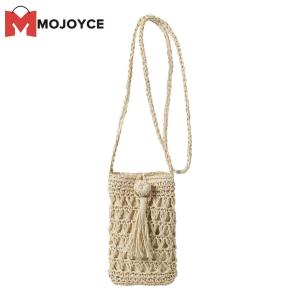 Mojoyce Người Đàn Ông Của Túi đeo chéo thường ngày Với phong cách dân tộc Rơm Và Đan Thiết Kế Túi đeo vai bền Cho Du Lịch Và sử dụng hàng ngày