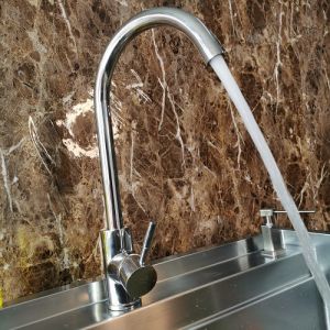 Chậu rửa bát bồn rửa chén đôi inox 304 phủ nano bạc foxis FX-8147NB