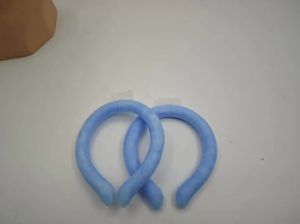 Cooling Neck Wrap for Fever Relief Summer Heat Cooler Reusable Ice Pack for Hot Flashes Neck Cooling Tube Breathable and WearableBlue (2packs)