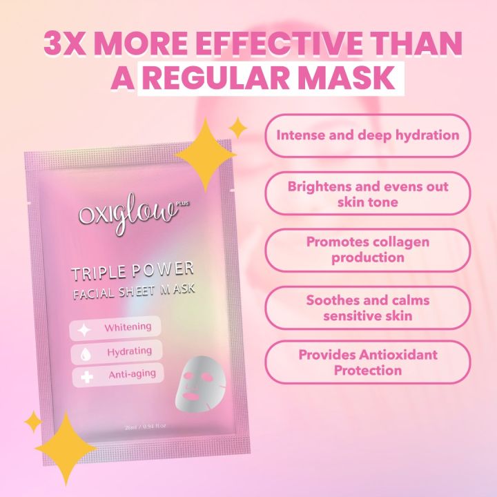 Oxiglow Plus Triple Power Mask Lazada PH