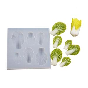 Flexible Silicone Vegetable Cabbage Leaf Mould Suitable for Handcraft Enthusiasts and Creative Projects Supplies