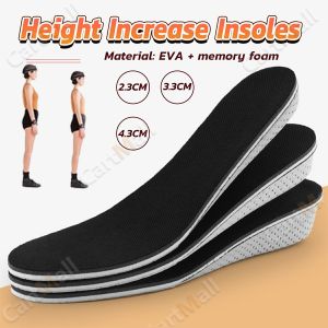 Height Increase Insoles High Full Memory Foam arch support Cushion Pads for Men and Women 2.3cm 3.3cm 4.3cm