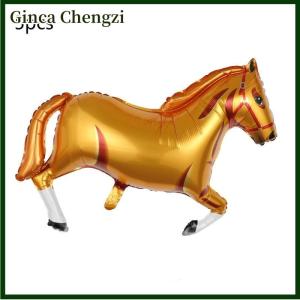 Ginca Ngựa Hình Nhôm Phim Bóng Sinh Nhật Trang Trí Ngựa Bóng Cưỡi Ngựa Trang Trí Tổ Chức Sự Kiện Đảng Trang Trí