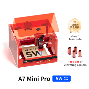 DAJA A7 Mini Pro Laser Engraver Safe Simple with Protective Cover High Power for Stainless Steel Wood Glass Paper Metal Acrylic