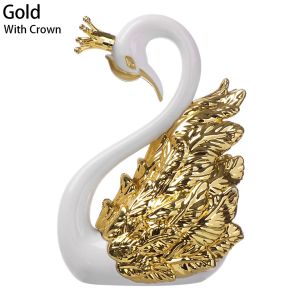 GLOBALTREE Lover Wedding Decorative  Baking Decoration Romantic Cake Topper Swan Figurine Miniatures Anniversary Ornament