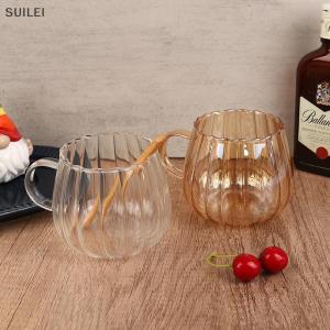 【Flash Sale】COD Heat-Resistant With Handle Mug Breakfast Milk Cup Cute Office Home Coffee Mugs Pumpkin Pattern Drinkware