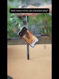 Portable Magnetic Phone Holder & Selfie Stick 3-in-1 Foldable Tripod Stand for iPhone iPad Tablet Laptop Desktop Use