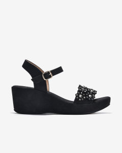 [Mẫu mới] Giày Sandal Cao Gót Zucia Quai Ngang Đính Hoa - SHLK2