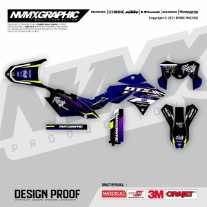 DECAL STICKER MOTOR KLX DTRACKER/KLX BF/KLX GORDON/KLX OLD FULL BODY BEBAS DESAIN FULL CUSTOM