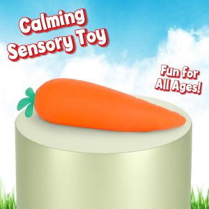 Toymendous Squishy Carrot – Jumbo 11.5 Inch-sized soft vegetables Giant stress-relief toy Children 、 Stress-relieving sensory food fun for teenagers and adults