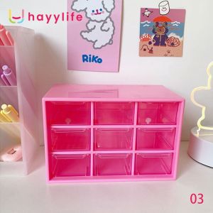 HAYYLIFE  Kotak Penyimpanan - Tahan Debu Laci Kotak Penyimpanan Desktop Stationery Perhiasan Kosmetik Kotak Penyimpanan HL-AGB628