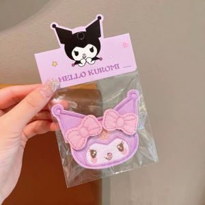 Ready Stock Magic Hair Velcro Patch Cute Sanrio Bangs Clip Fringe Fix Hair Pad for Girls Kuromi Hair Clip