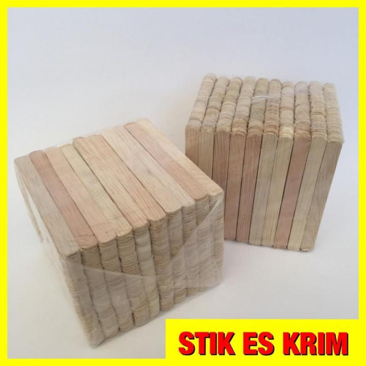 Stick Kayu / Stik Es Krim Polos (Isi 500Pcs) - Harga Stik Es Krim 1