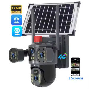 Camera 4G PTZ VCS12 2 mắt - 2 mắt hỗ trợ zoom xem đêm chạy Năng Lượng Mặt Trời