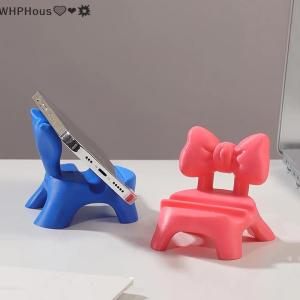 WP💓💛💖 1pc Dopamine Color Creative Stool Phone Stand Desktop Office Desk Fun Decor Tablet Support Holder Photo Frame Stand