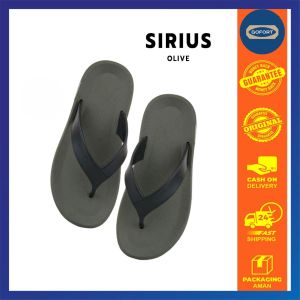 Camou X Gofort Sandal Jepit Pria Sendal Flip Flop Capit Pantai Cowok Japit Camau Camaou Sirius Olive