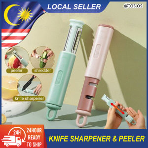 2in1 Multifunctional Vegetable Peeler & Knife Sharpener Comfortable Ergonomic Grip / Pengasah Pisau & Pengupas Sayur