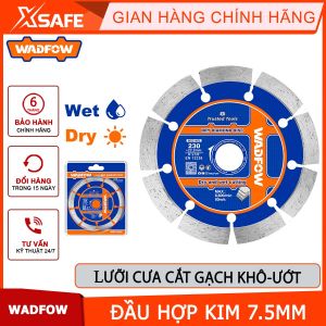 Lưỡi cắt gạch khô-ướt WADFOW nhiều kích thước đĩa cắt kim loại có phủ hợp kim nhân tạo rắn chắc