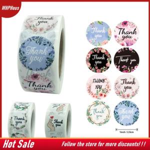 【COD】🔥🔥🔥 Flower Thank You Stickers Labels Gift Packaging Stickers Birthday Party Wedding