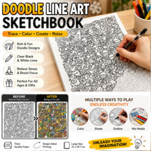 JMY Tracing Paper Line Art Drawing Practice Pad Simple Drawing Sketch Book Kids Beginner Art Supplies