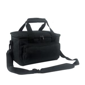 Thickened Cloth Fabric Travel Power Station Organizer Bag With Shockproof Padding And Elastic Pockets