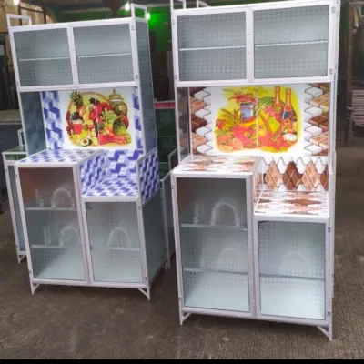 Rak Piring Aluminium 2 Pintu Undak (Mejikom)