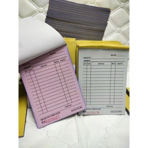 Receipt Resibo With Carbon 2x25pages High Quality Paper - DUPLICATE AND TRIPLICATE AVAILABLE - OFFICE BUSINESS RESTAURANT DELIVERY STORE