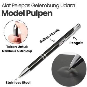 Air Release Pen Tools Pulpen Peniti Pelepas Gelembung Udara Pada Skotlet Skotlait Motor Mobil