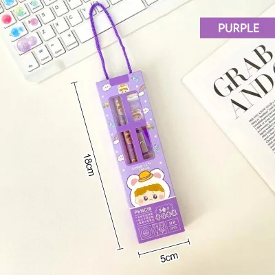 5 in 1 Cartoon Stationery Set School Supplies Kids Birthday Party Bag Doorgift Set Alat Tulis 文具套装