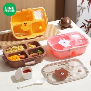 Lunch Box Multi-flavor Compartmentalized Cutlery Case Compact Portable Effortless Opening and Closing