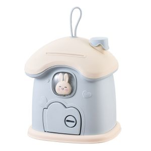 Tabung Duit Budak Kanak-kanak Coins Money Saving  Cute House Design with Stickers