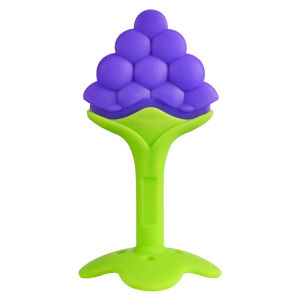 Teether Baby Fruit Silicone / Mainan Gigit Bayi Bentuk Buah BPA Free/Teether Gigitan Bayi Strawberry Anggur Pisang Import