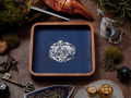 Antique D20 Square Mini Tray | ถาดไม้ ถาดทอย ลูกเต๋า Dice DnD D&D MTG RPG TRPG เกมกระดาน บอร์ดเกม Game Magic เมจิก. 