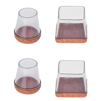 Silicone Chair Leg Protectors No Scratches Home Floor Protector with Felt Bottom Table Living Room