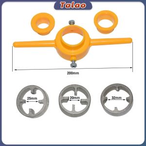 Talao PVC Pipe Threader NPT Thread Tap Die Set 1/2 3/4 1 Inch Plumbing PVC Thread Tool Maker Screw Die Set