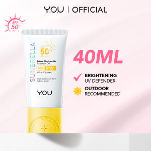 YOU Top 1 New Sunbrella Sakura-Niacinamide Brightening Sunscreen Gel 40ml SPF50+ PA++++ Glow Tone Up Sunblock