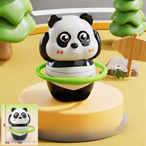 Wind-Up Panda Car Decoration Movable Wind-Up Panda Toy Gift
