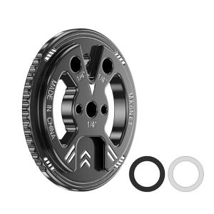 Aluminum Alloy Magnetic Phone Mount Bracket For Tripod Live Streaming Video Recording 1/4 Screw Tool Less Installation