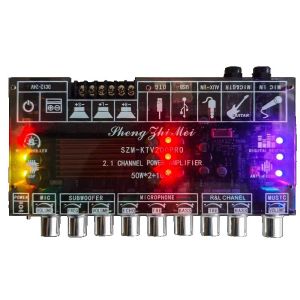 SZM-KTV200PRO 2.1 Channel Bluetooth 6.0 Amplifier Board 50W*2+100W TPA3116 TWS DSP