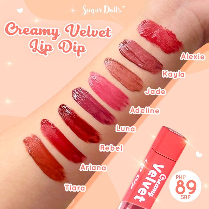 Sugar Dolls Creamy Velvet Lip Dip Matte Lip Cream Blush & Lippie