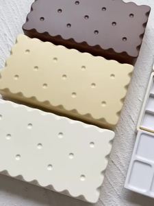 Empty Watercolor Palette Biscuit Chocolate Styling Pigment Pigment Tray Student Travel Painting Portable Art Supplies
